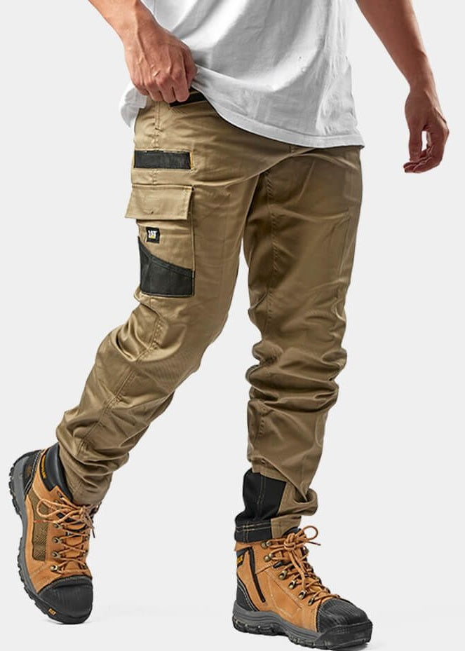 Caterpillar Dynamic Diesel Pants Khaki Men's Casual cargo pockets XL 38 x  28 | eBay